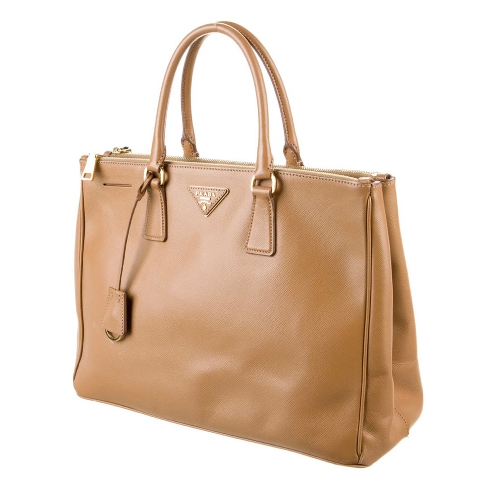 Prada Tan Leather Tote Bag - Picture 2 of 9